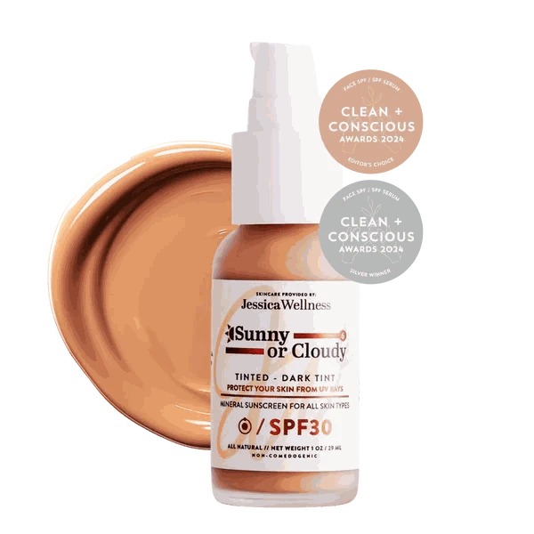 SUNNY OR CLOUDY - Mineral Zinc Sunscreen SPF 30 - Nude Dark