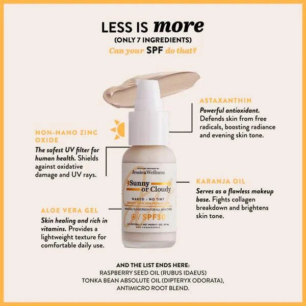 SUNNY OR CLOUDY - Mineral Zinc Sunscreen SPF 30 - Nude