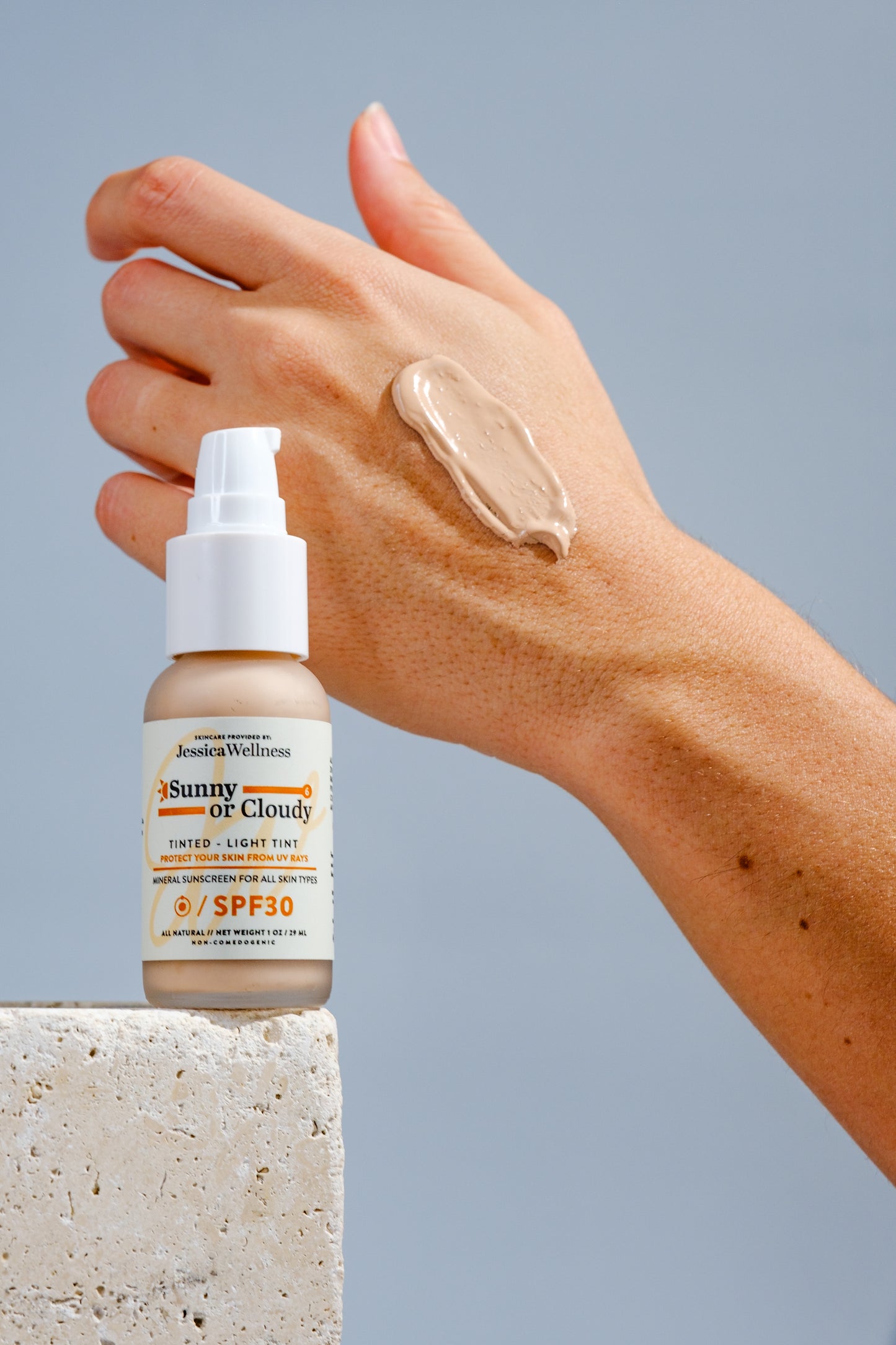 Sunny or Cloudy™ SPF 30- Mineral Zinc Sunscreen Light