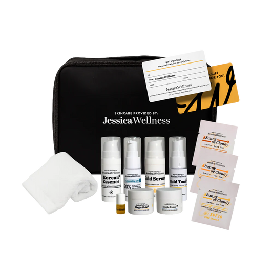 Gold Beauty Line Travel Set