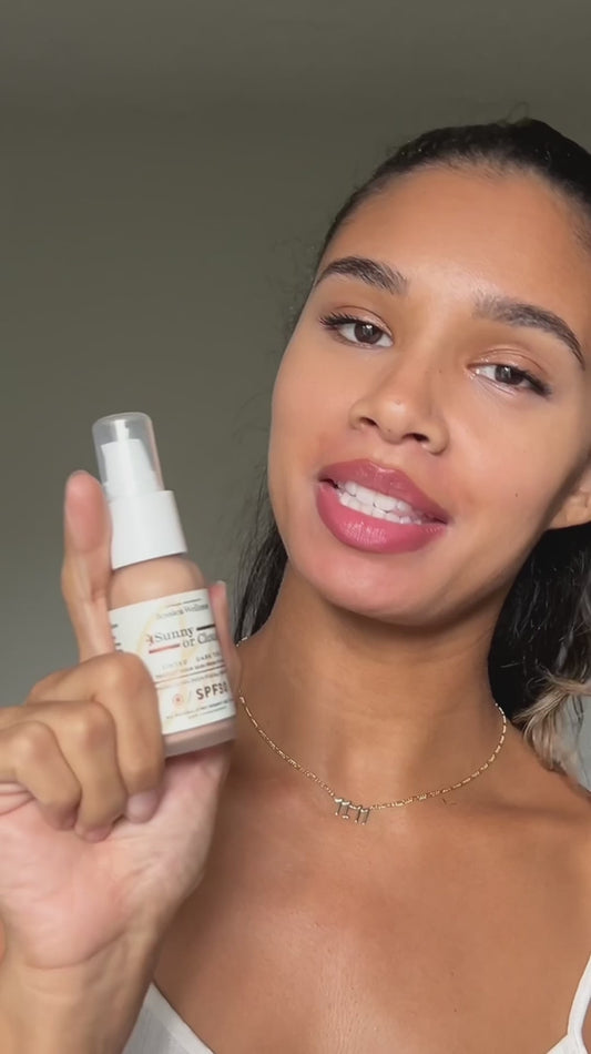 Sunny or Cloudy SPF30 Video with model using Dark tint