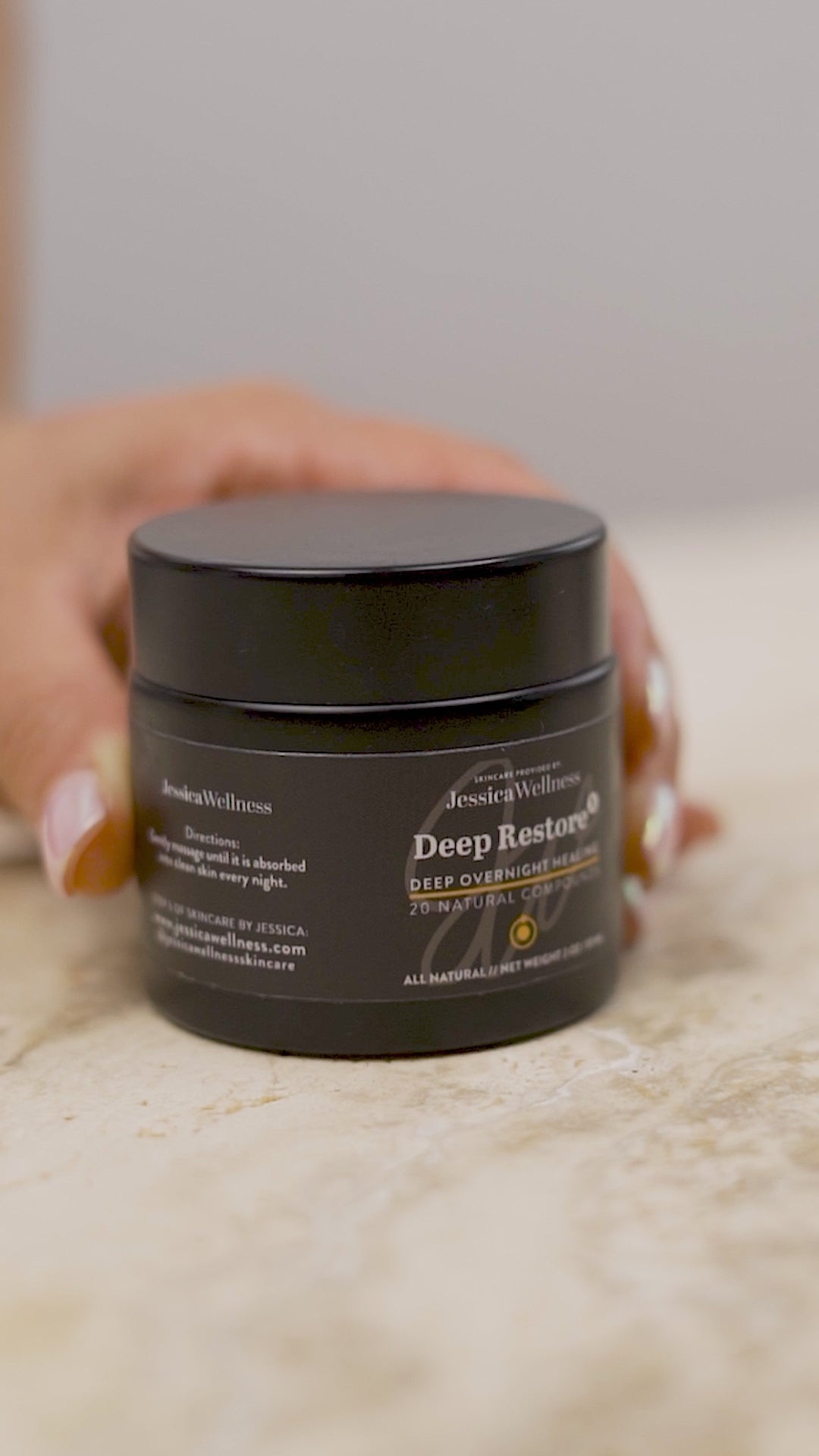 Deep Restore Balm Video showing texture and richness of the balm